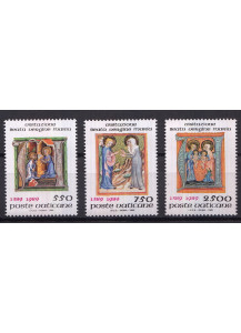 1989 Vaticano 600th Anniversario Della Visitazione 3 Valori Sassone 853-5